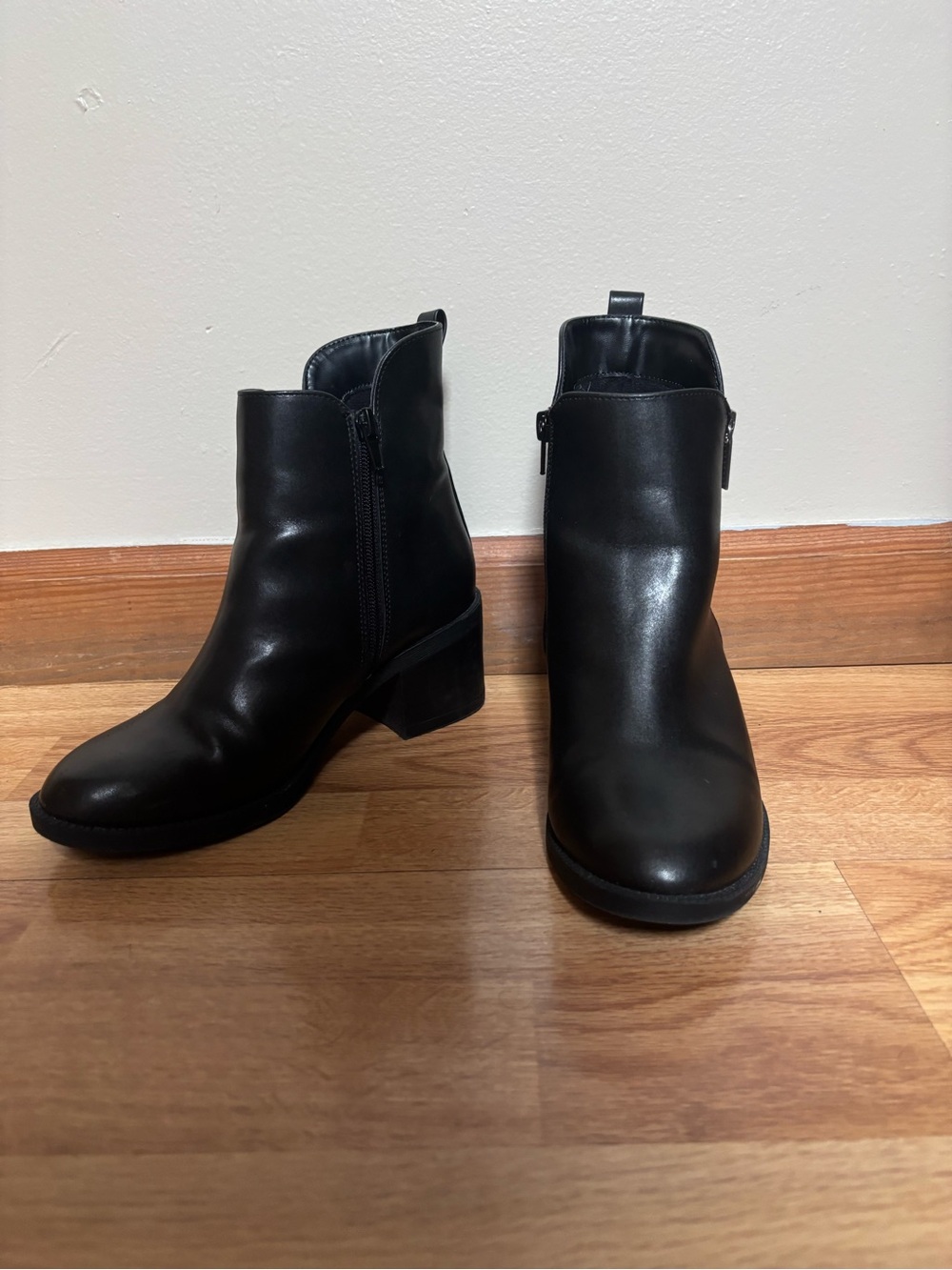 Black Leather Women’s Ankle Boots